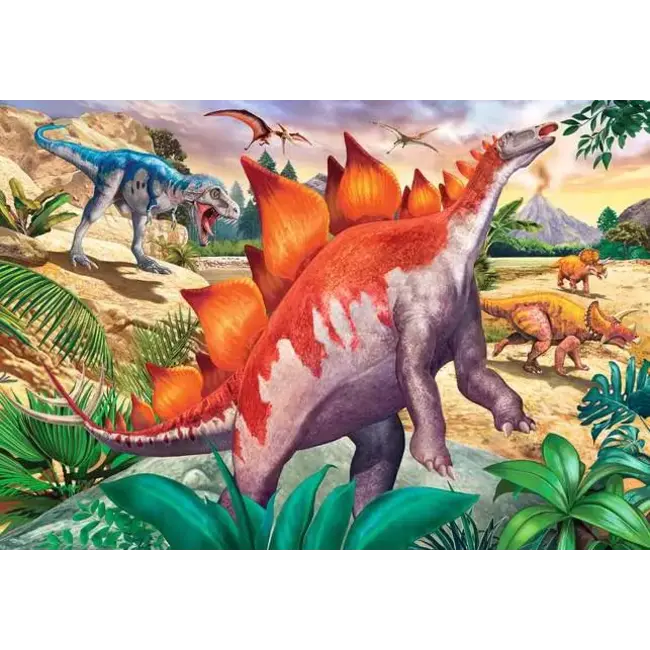 Ravensburger Puzzel - Wilde oertijddieren - 2x24st.