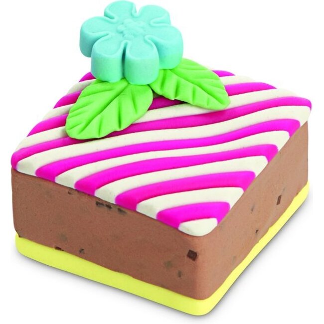 Klei - Speeldeeg - 4x85gr. - Geel, paars, groen, roze