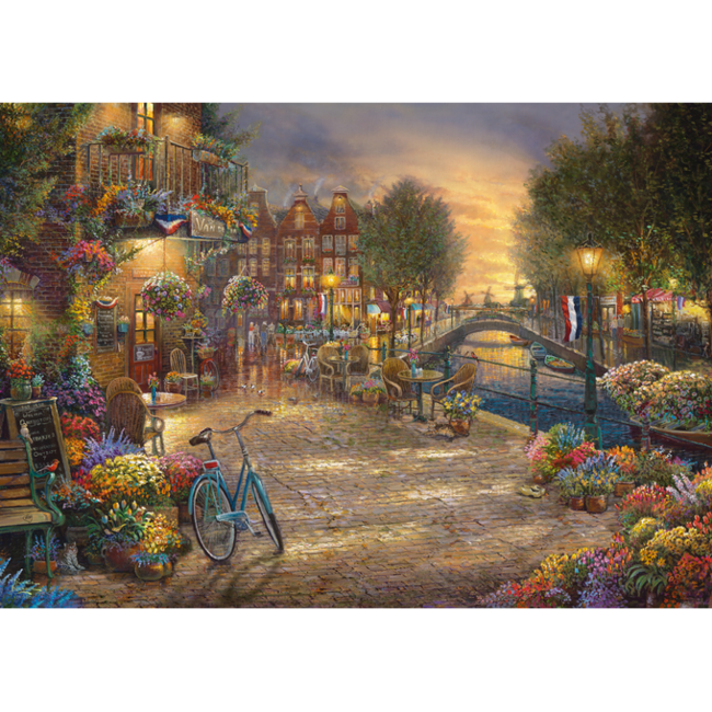 Puzzel - Café in Amsterdam - 1000st.