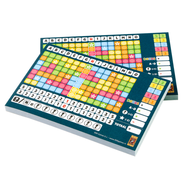 999 Games Keer op keer - Extra scoreblokken - 2st. - Nw.