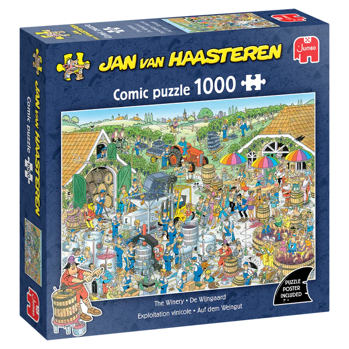 Puzzel - Jan van Haasteren - De wijngaard - Wijnmakerij - 1000st.