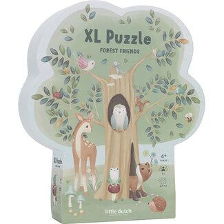 Little Dutch Vloerpuzzel - XL - Forest friends - 37st. - 78x89cm