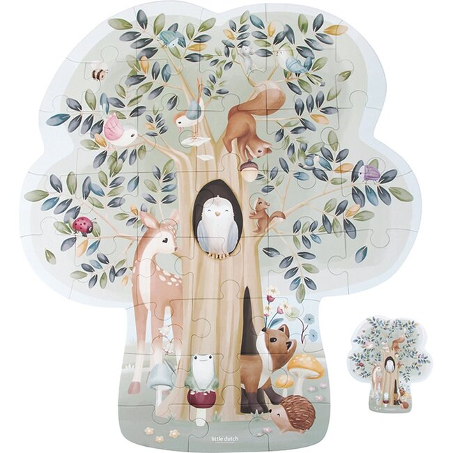 Little Dutch Vloerpuzzel - XL - Forest friends - 37st. - 78x89cm