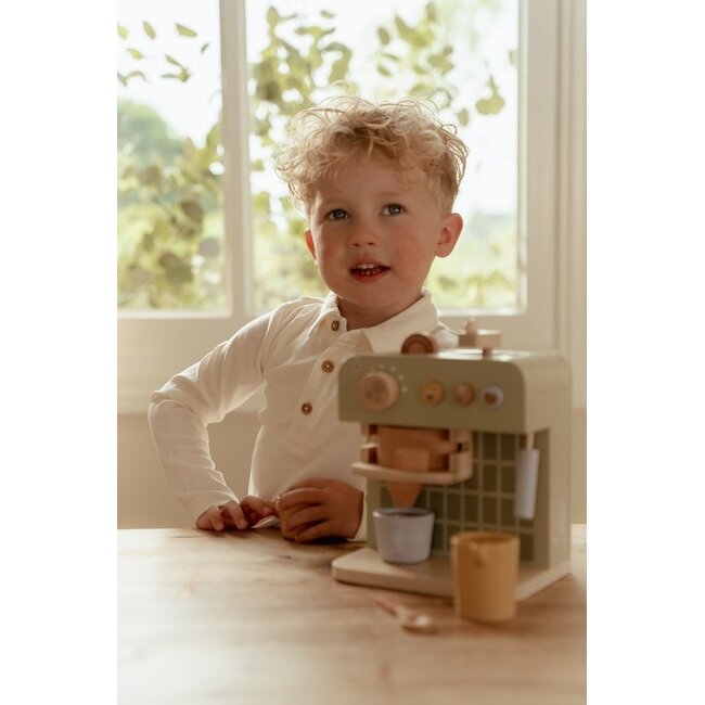 Little Dutch Koffie apparaat met barista toebehoren - Hout