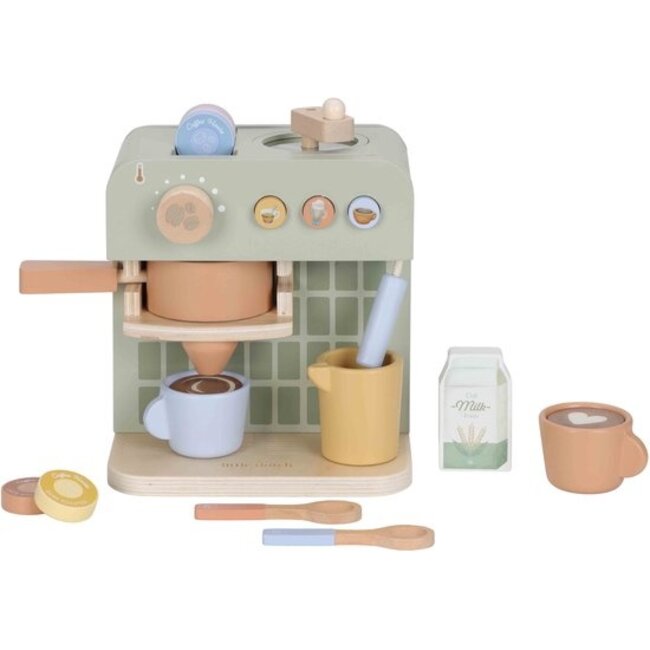 Little Dutch Koffie apparaat met barista toebehoren - Hout