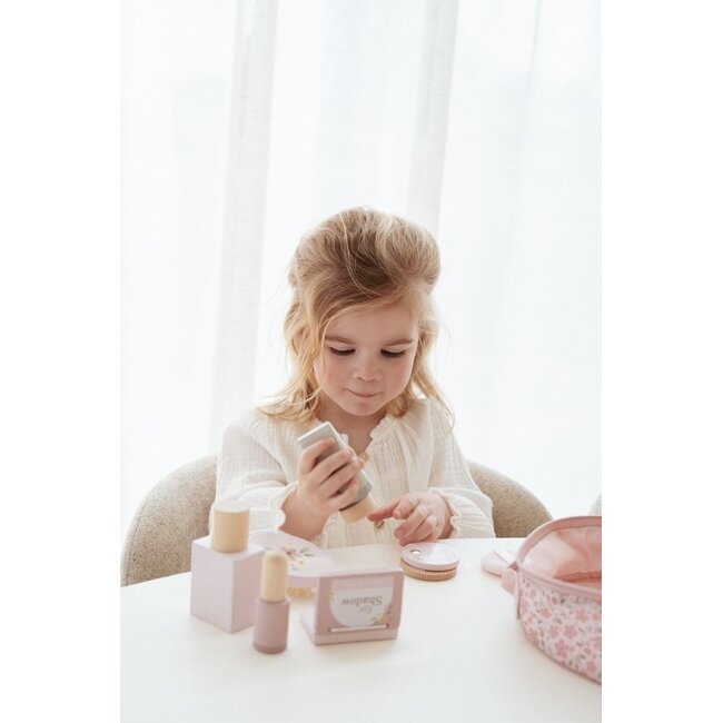 Little Dutch Make-up set - Beautycase - Hout in stoffen tas