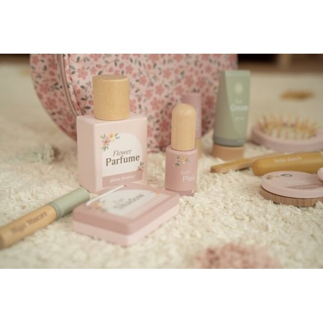 Little Dutch Make-up set - Beautycase - Hout in stoffen tas