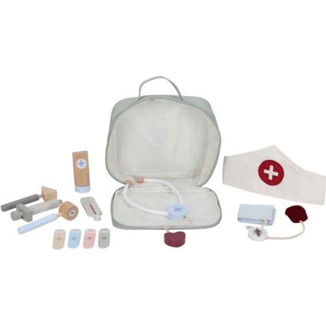 Little Dutch Dokter set - Hout in stoffen tas