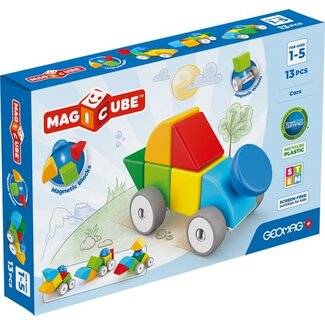 Oku Geomag - Magicube - Magnetische blokken - Cars - 13dlg.