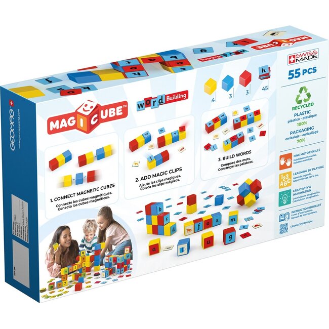 Geomag Geomag - Magicube - Magnetische blokken - Word building - 55dlg.