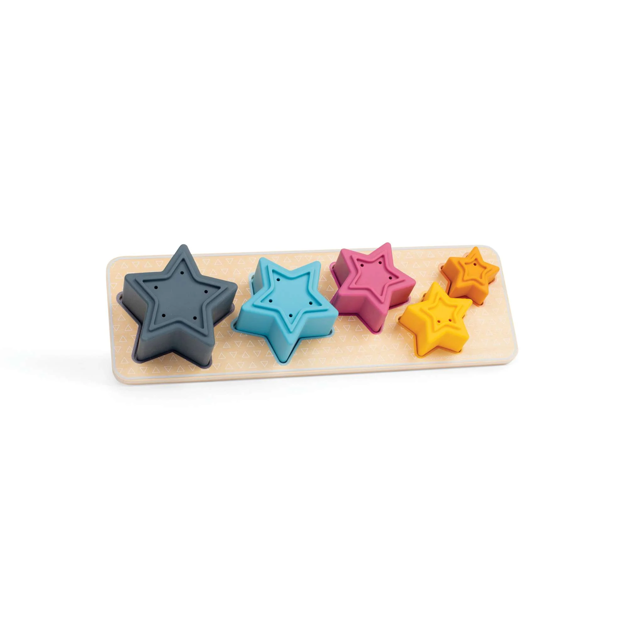 Puzzel - Vormen en kleuren leren - Vallende sterren - 1+
