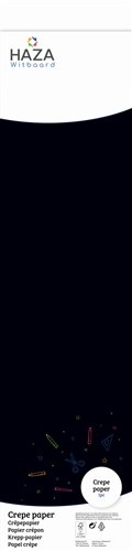 Crêpepapier - Zwart - 250x50cm