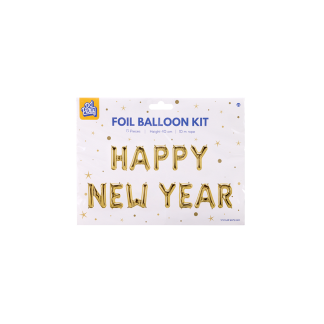 Paperdreams Folieballonnen - HAPPY NEW YEAR - 40cm. - 12dlg. - Niet voor helium