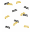 Tafeldecoratie - Happy Birthday - Confetti - Goud / zwart