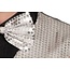 Partychimp Gilet & vlinderstrik - Disco - Zilver - Glanzend - XL