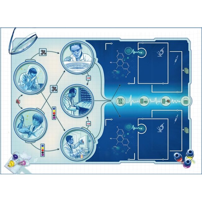 Coöperatief bordspel - Pandemic - In het lab - NL - 8+
