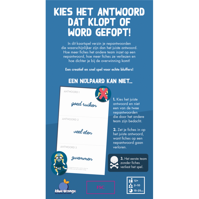 Blue orange games Spel - Pigeon Pigeon - 2 tot 10 spelers - 12+