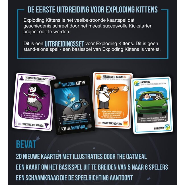 Exploding kittens Spel - Imploding Kittens - 2 tot 6 spelers - 7+