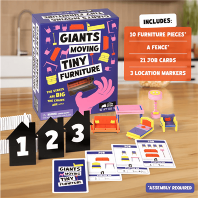 Spel - Partyspel - Giants moving tiny furniture - 3 tot 8 spelers - 7+