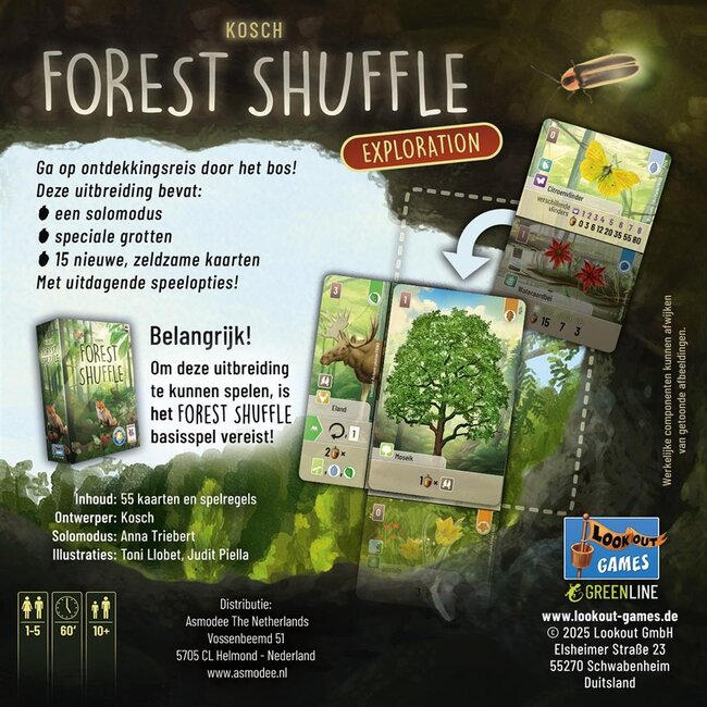 Spel - Kaartspel - Forest Shuffle - Uitbreiding - Exploration - 2 tot 5 spelers - 10+