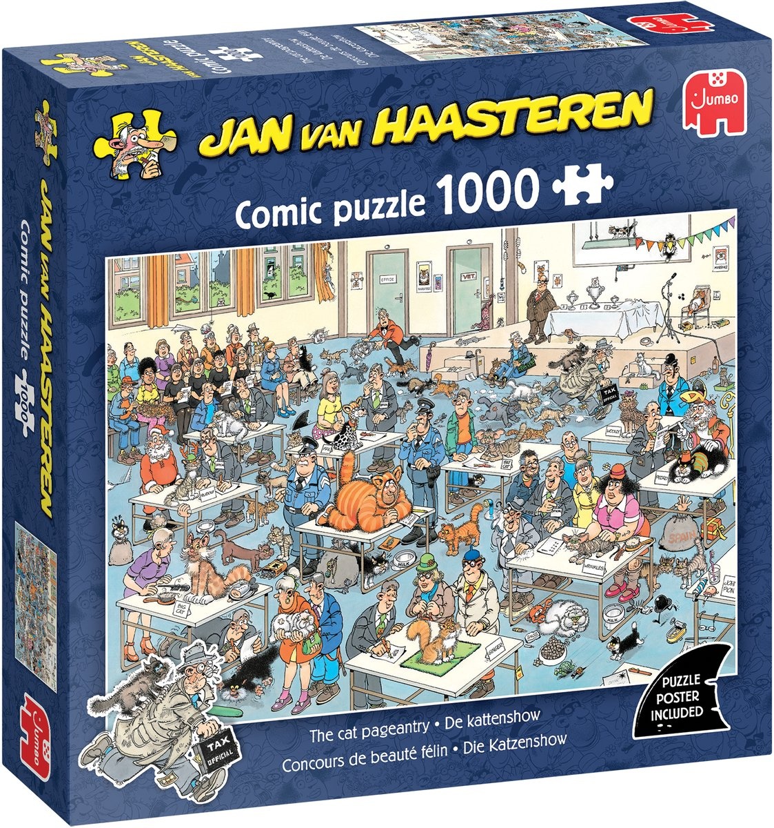 Puzzel - Jan van Haasteren - De kattenshow - 1000st.