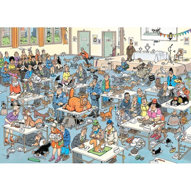 Jumbo Puzzel - Jan van Haasteren - De kattenshow - 1000st.