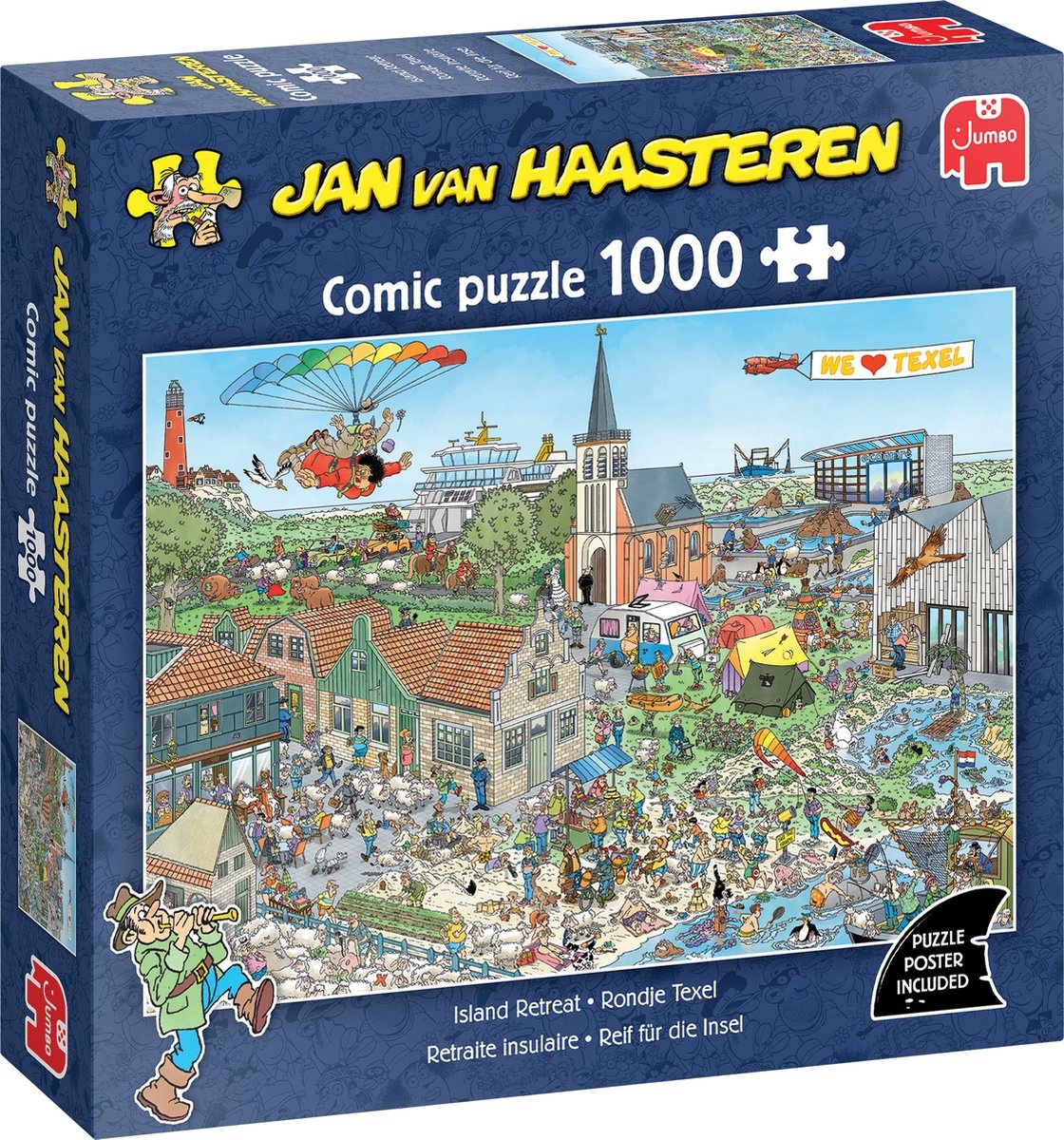 Puzzel - Jan van Haasteren - Rondje Texel - 1000st.