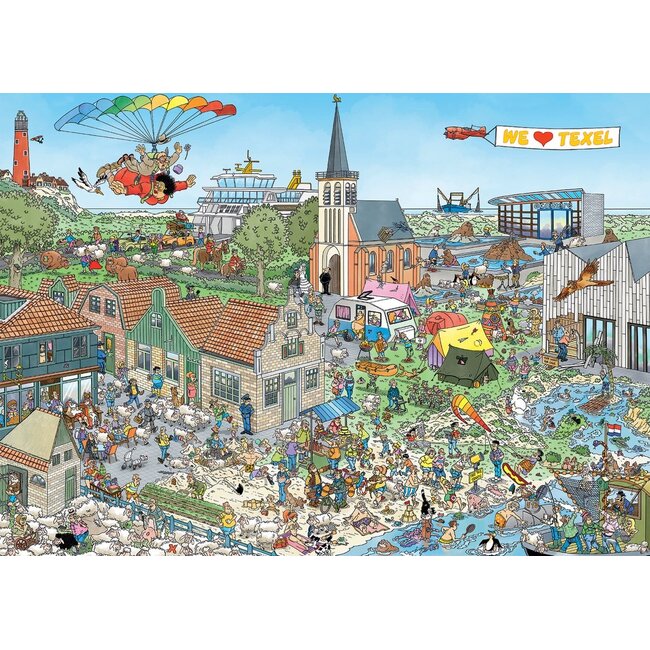 Jumbo Puzzel - Jan van Haasteren - Rondje Texel - 1000st.