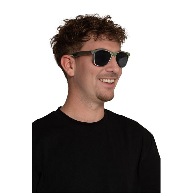 Partychimp Bril - Zilver - Donkere glazen