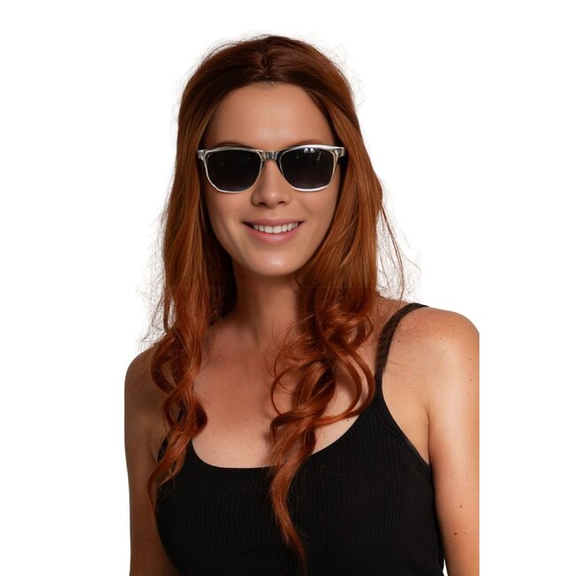 Partychimp Bril - Zilver - Donkere glazen