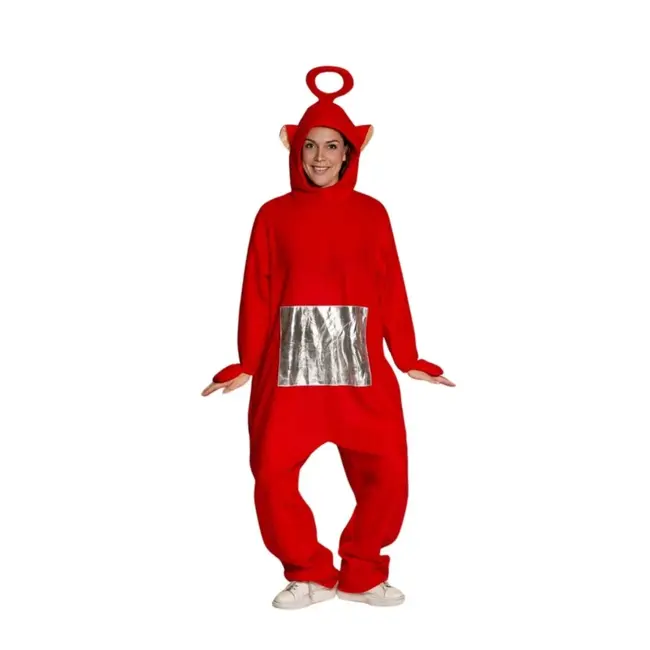 Partychimp Kostuum - TV figuur - Rood - S