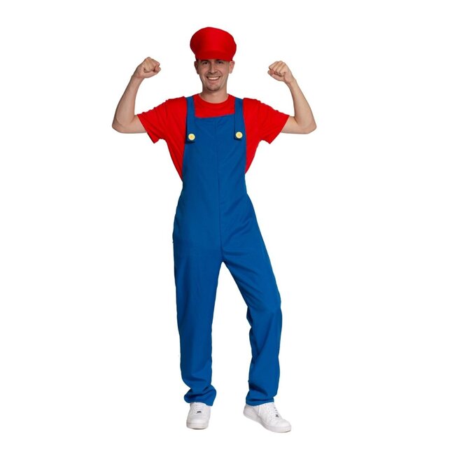 Partychimp Kostuum - Loodgieter - Rood - M