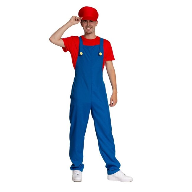 Partychimp Kostuum - Loodgieter - Rood - M