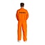 Partychimp Kostuum - Gevangene - Oranje - Jumpsuit - L