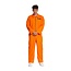Partychimp Kostuum - Gevangene - Oranje - Jumpsuit - S