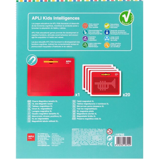 Magneetbord met pen - XL - 31,5x1,8 x 25,7cm