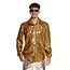 Partychimp Shirt - Disco - Goud - Glanzend - M