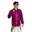 Partychimp Shirt - Disco - Fuchsia - Glanzend - M