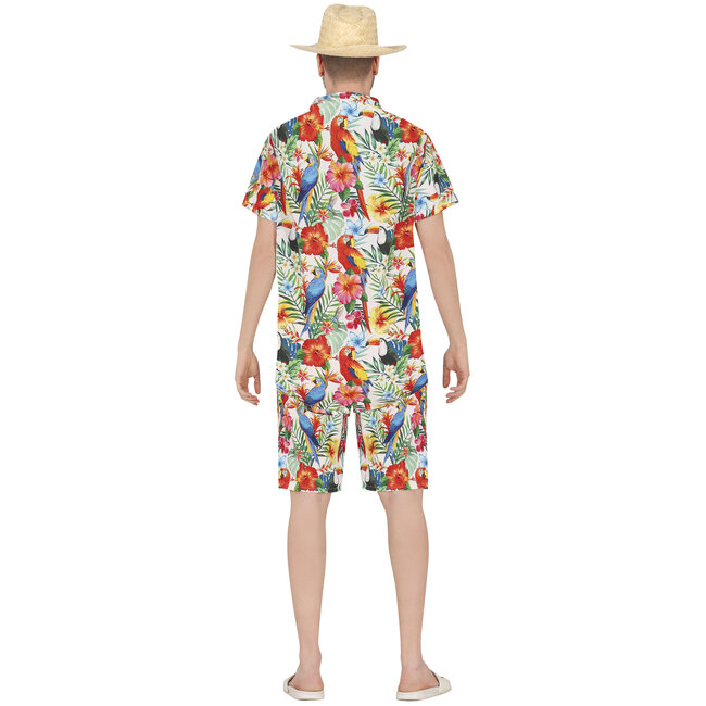 Guirca Creations Kostuum - Hawaii - Shirt en broek - M - mt.48-50