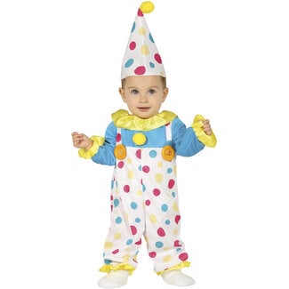Guirca Creations Kostuum - Clown - Baby - mt.92 - 1,5-2jr.