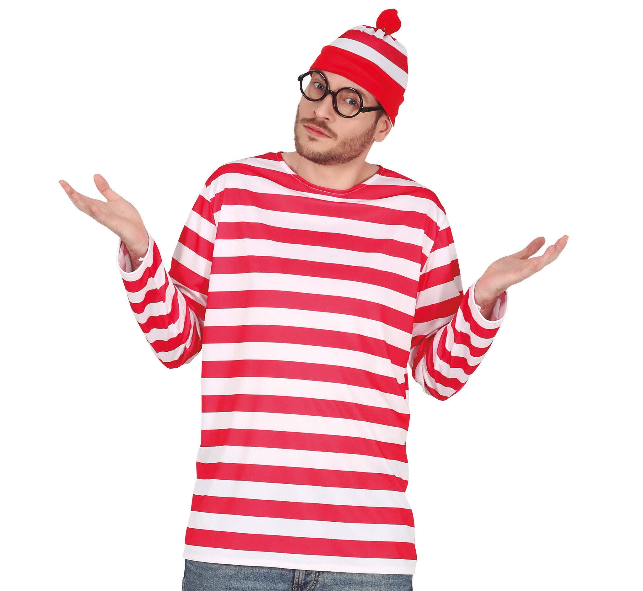 Verkleedset - Wallie - T-shirt, muts & bril