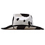 Guirca Creations Hoed - Cowboy - Wit met koeienprint