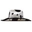 Hoed - Cowboy - Wit met koeienprint