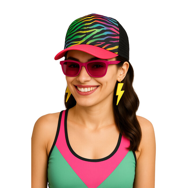 Pet - Zebra print - Neonkleuren