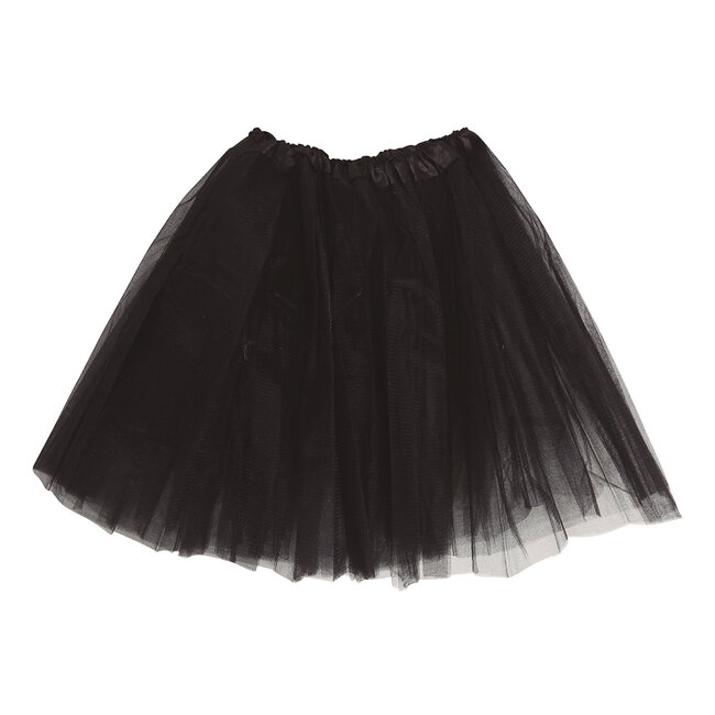 Fiestas Guirca Rokje - Tutu - Tule - Zwart - 40cm