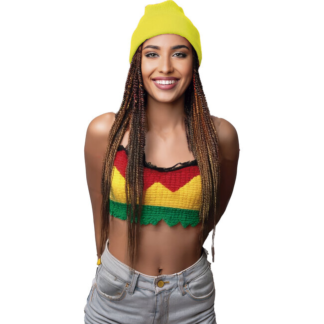 Guirca Creations Muts - Neon geel - Retro