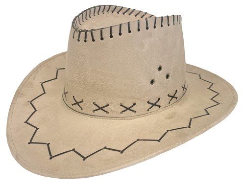 Hoed - Cowboy - Lichtbruin - Leatherlook