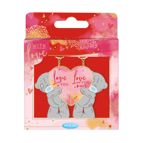 Sleutelhanger - Beer - Love you, love you more - Tweedelig - Metaal