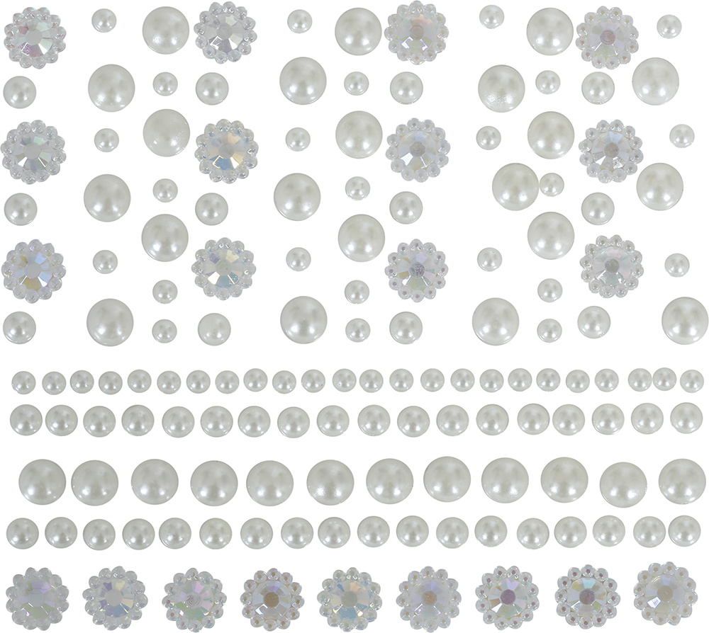 Sierstenen - Parelkleur - Voor het gezicht - Zelfklevend - 100+