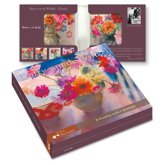 Comello Kaartenmapje - 2 x 4 designs - Dorry van Winkel- Zinnea's - 12x12cm